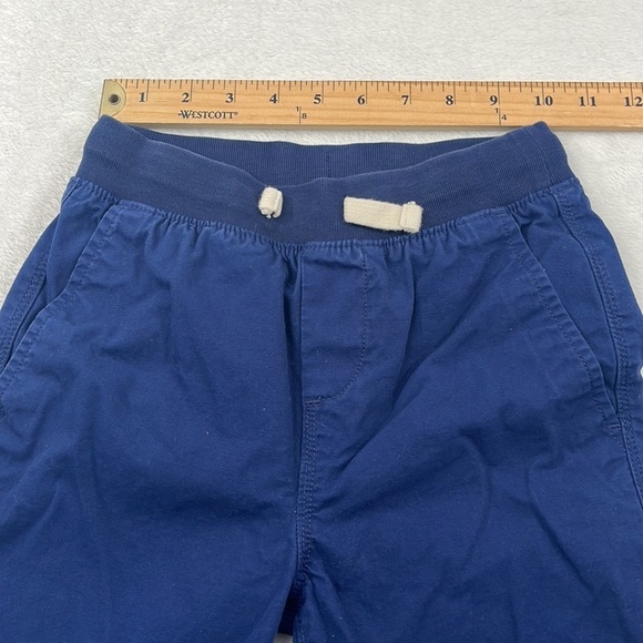 Lands End 8S S 100% Cotton Blue Kids Pull On Adjustable Drawstring Pants - Picture 5 of 10